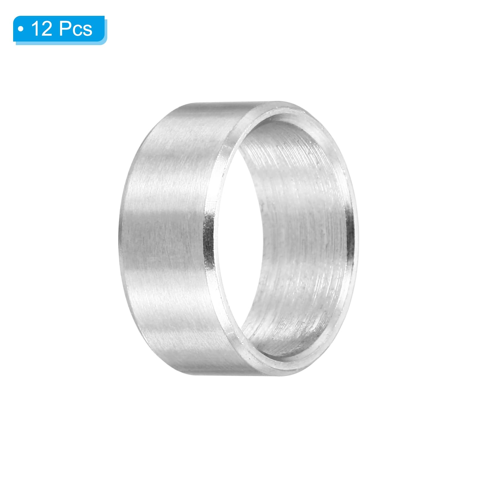 PATIKIL M10 Stainless Steel Spacers, 12Pcs Metal Spacer 10mm ID x 12mm OD x 5mm L Screw Standoff for 3/8" or M10 Screw - Image 3