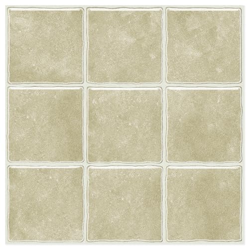 Zongnix Zellige Look Warm Beige Peel and Stick