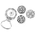 MJARTORIA Interchangeable Snap Buttons Centerpiece Eye Glass Holding Magnetic Brooch