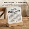 Cyclist Gifts for Men - 10 X 10CM Ceramic Bicycle Ornament, Cycling Gift for Men, Bikers Prayer May The Angels Guard My Travels, Cyclists Bike Lovers, Cool Gifts for Cyclists, Thoughtful Cyclist Gift #3