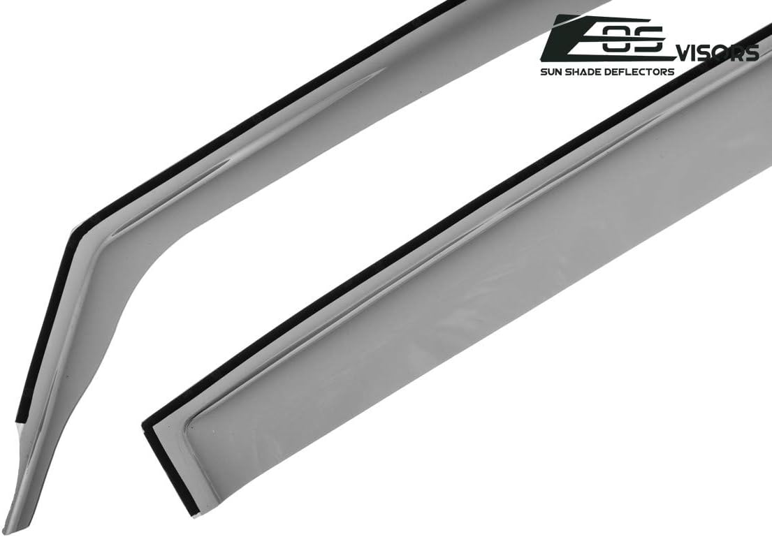 Extreme Online Store Replacement for 2013-2018 Toyota Rav4 | EOS Visors JDM in-Channel Style Smoke Tinted Side Vents Rain Guard Window Deflectors