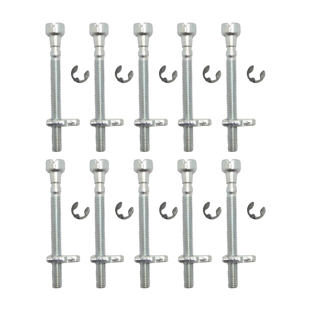 10 tornillos tensores de ajuste de barra de cadena compatibles con motosierras 235, 240, 36, 41, 136, 141, 137, 142, 2200, 2300, 2500, 2600 y 2750.