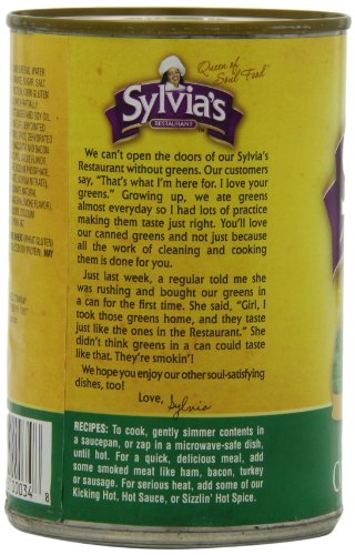 Sylvia's Specially-Seasoned Collard Greens, 14.5 Ounce Cans (Pack of 12) - Image 8