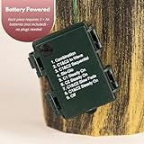 Marco Paul 4 Pack Pre-Lit Christmas Decoration Set - Pine & Red Berry Xmas Garland, Wreath & Two Christmas Trees with Dual White LED Lights - Battery Operated 8-Mode Indoor & Outdoor Xmas Decorations - Image 6