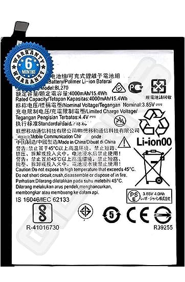 Image of Original BL270 Battery for Lenovo K8 Note K6 /K6 Plus Battery with 6 Month Warranty****(Z000187)