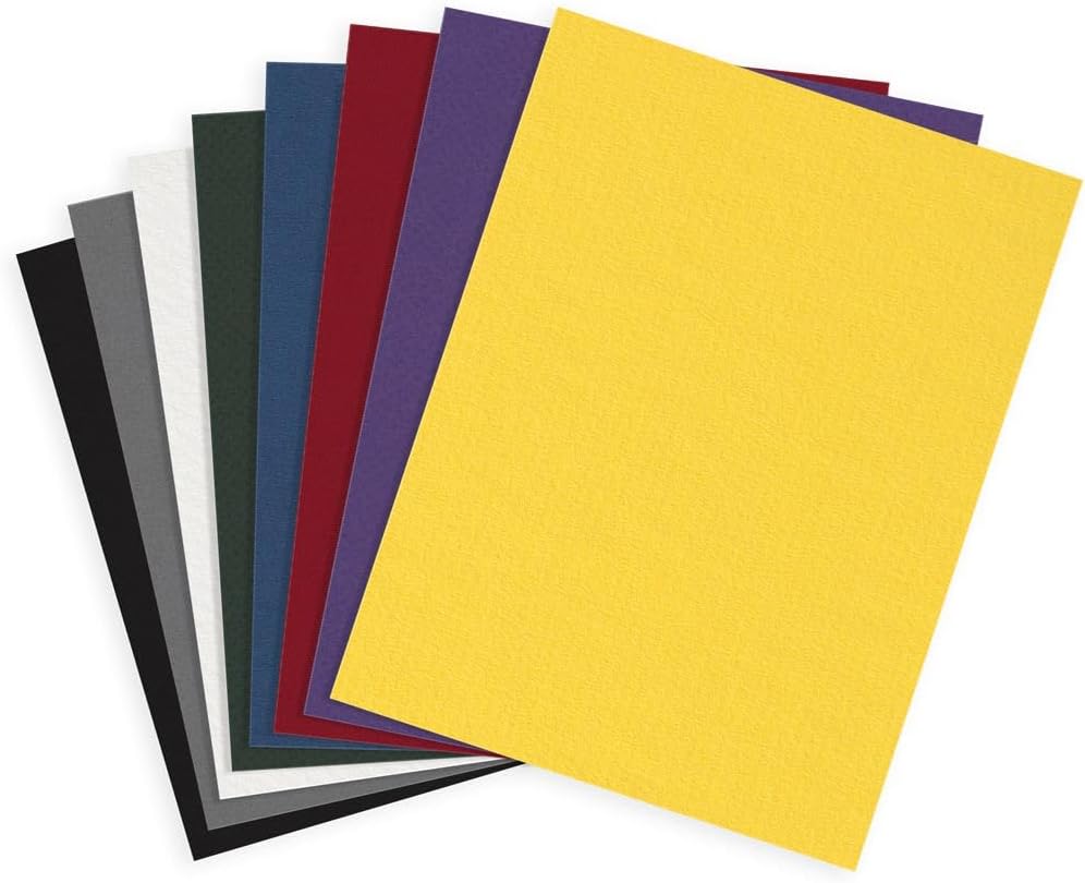 Crescent Creative Rainbow Mat Board for Framing, Assorted Colors, 50 Sheets, 8" x 10"