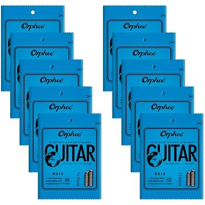 POGOLAB Guitar Strings Electric Guitar Strings 6 String Set - Thin, 09-42, 10 Pack