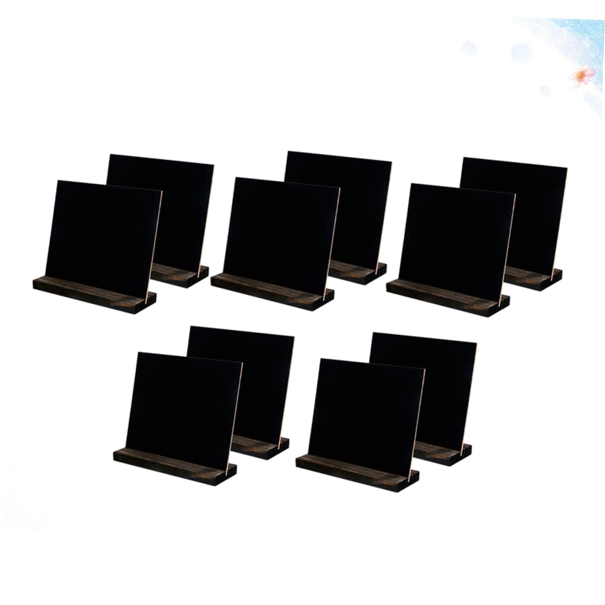 10 Kleiner Tafeln 13x15cm aus Mdf, Schwarz für Tafeldekoration