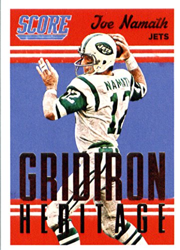 2015 Score Football Card Gridiron Heritage 20 Joe Namath