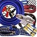 Gravity BGR-KIT4-B-PK2-2000W-4CH Complete 2000W 4 Gauge Amplifier Wiring Kit Amp PK2 4 Ga Blue-for Installer and DIY Hobbyist-Perfect for Car/Truck/Motorcycle/RV/ATV