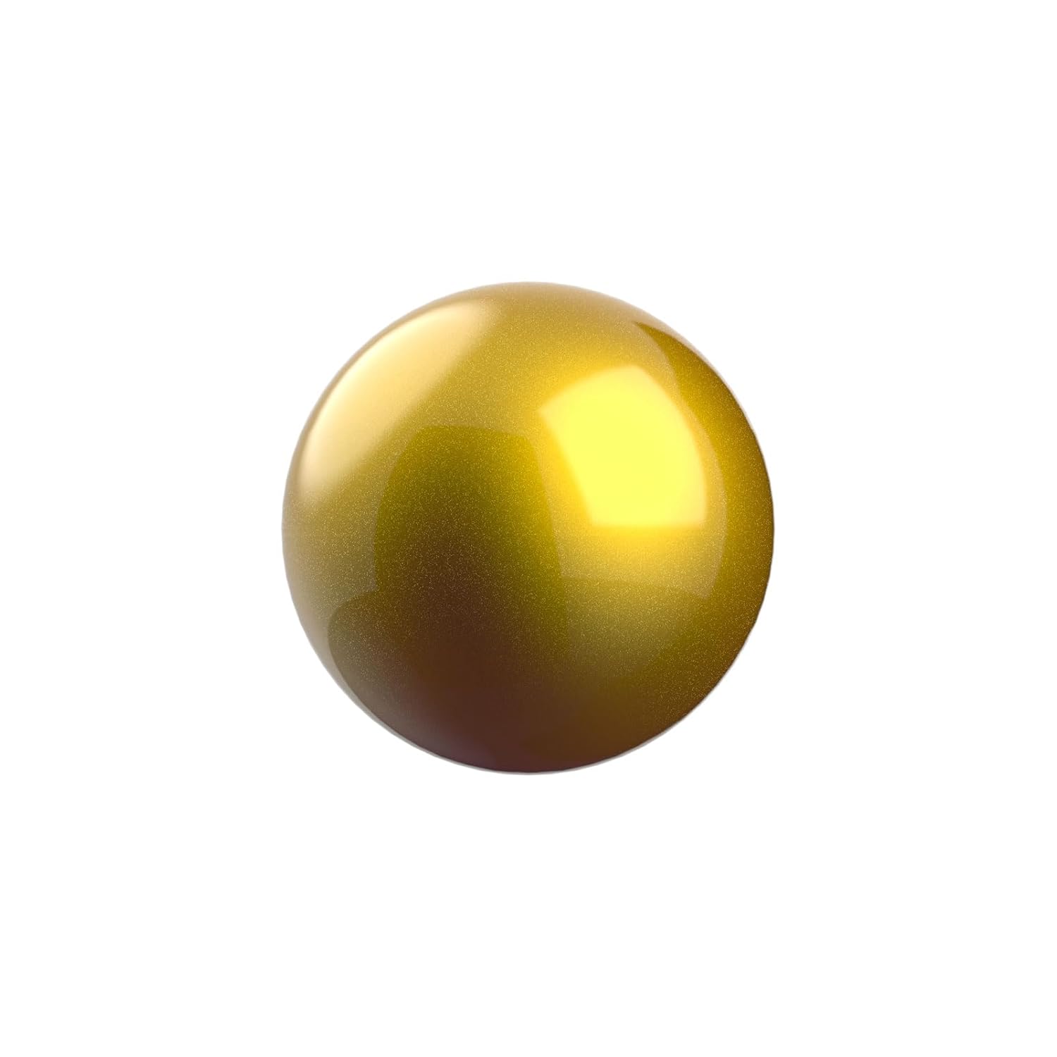 SANWA 34mm/1.34in Trackball, Replacement Ball for Logitech m575, m570, MX Ergo, Perixx, Kensington, Elecom, and Other Compatible Trackball Mouse, Glossy Yellow