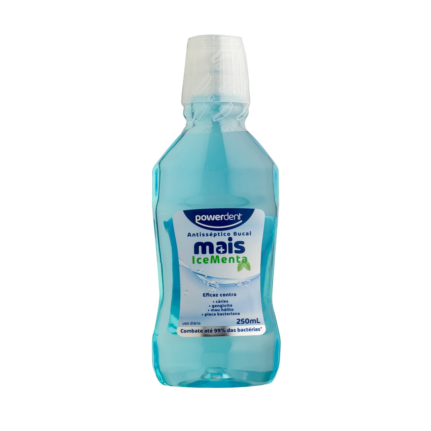 ANTISSEPTICO BUCAL POWERDENT MAIS ICE MENTA 250ML COM ALCOOL