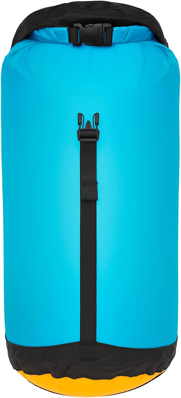 Sea to Summit eVac Ultra-Lightweight Compression Dry Bag, Waterproof Dry Storage, 13 Liter, Atoll Blue
