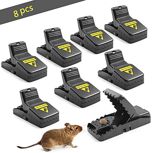 Preisvergleich Produktbild FORMIZON 8 Pack Mausefalle, Profi Mausefalle, Mäusefalle Wiederverwendbar, Effizient, Schnell Tötend, Einfaches Aufstellen und Wiederverwendbar Mäusefalle Schlagfalle In Haus und Garten