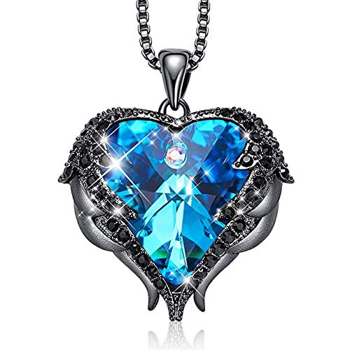 Collier ailes d'ange argenté pour femme le bijou brillant anti-ternissement