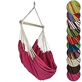 BB Sport Silla Hamaca Silla Colgante Interior Jardin Exterior Capacidad Carga 150 kg, Color:Malva