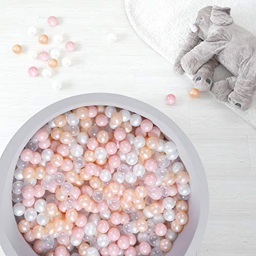 Image of TRENDPLAY Plastic Balls for Ball Pits 2.2 Inch, Pack of 50 100 200 500 Hollow Balls, Perfect for Toddler Baby Pools,Party,Festival Decoration
