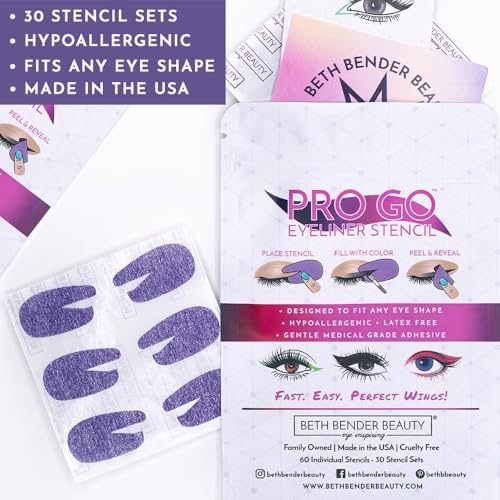 Plantillas para delineador Beth Bender Beauty Pro Go Pack de 2 miniatura 5