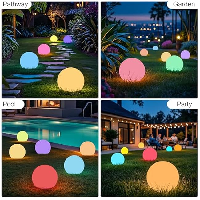 Ball Light, Glow Globe Light, RGB Color Changing