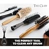 Bossman THE CLAW Hair Brush Cleaner Tool (3-Inch) Black Cleaning Rake for Boar Bristle, Wave & Plastic Brushes and Combs Pet Brush Cleaner