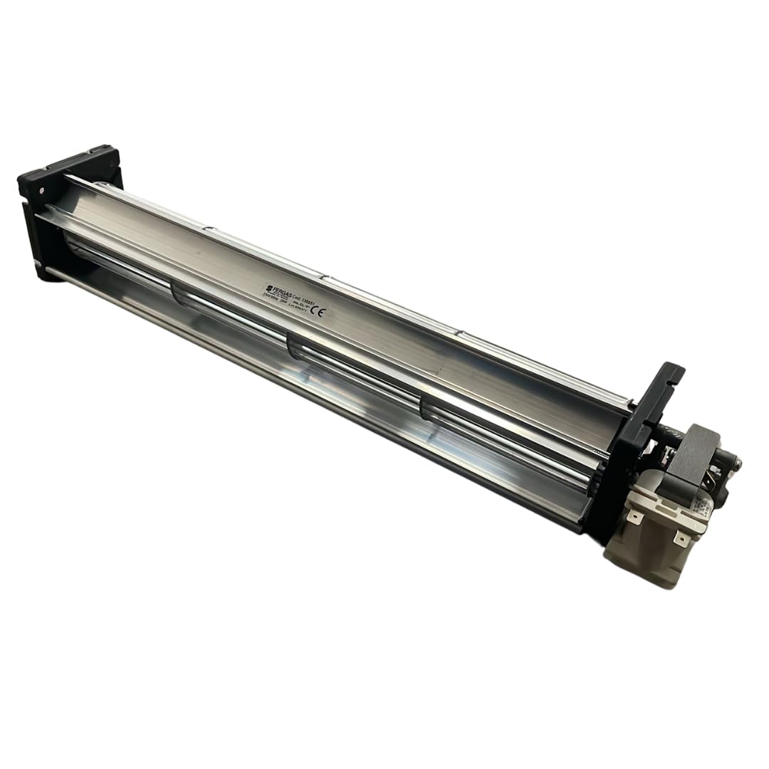 Ventola tangenziale lunghezza totale: 500 mm, dimensioni bocchetta: 422x42 mm, per stufa a pellet