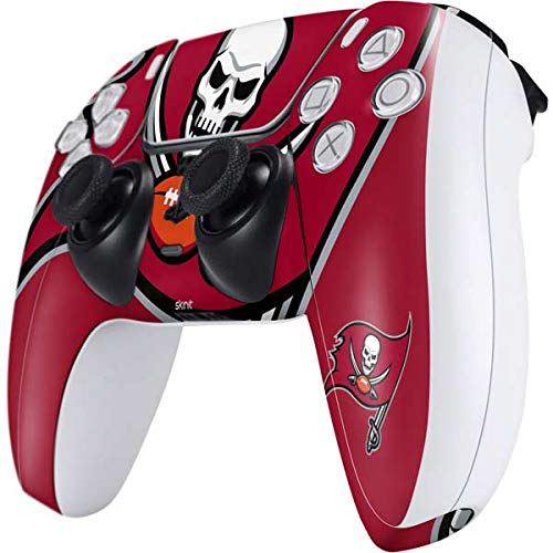 Skinit Decal Gaming Skin Compatible with PS5 Controller - Officially Licensed NFL Tampa Bay Buccaneers Large Logo Design