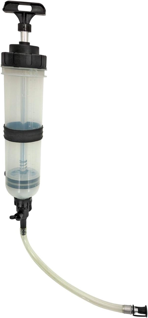 LUMAX LX-1389 Fluid Extractor/Dispenser, 50 oz., Syringe-Action Pump for Brake Fluid, Antifreeze, Power Steering Fluid, Gear Oil & Coolant. Automotive, Garage, Home, Industrial & Marine Use