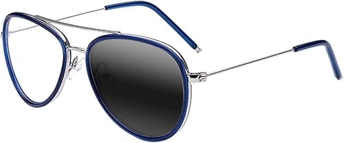 Miniatura 8 de Newsight Gafas de lectura fotocromáticas con marco de metal progresivo multifocal de transición progresiva para hombres y mujeres, lentes de sol