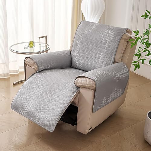 Summer Cooling Recliner Chair Covers All-in-one Recliner Cover Anti-Slip Recliner Chair Cover with Elastic Straps Washable