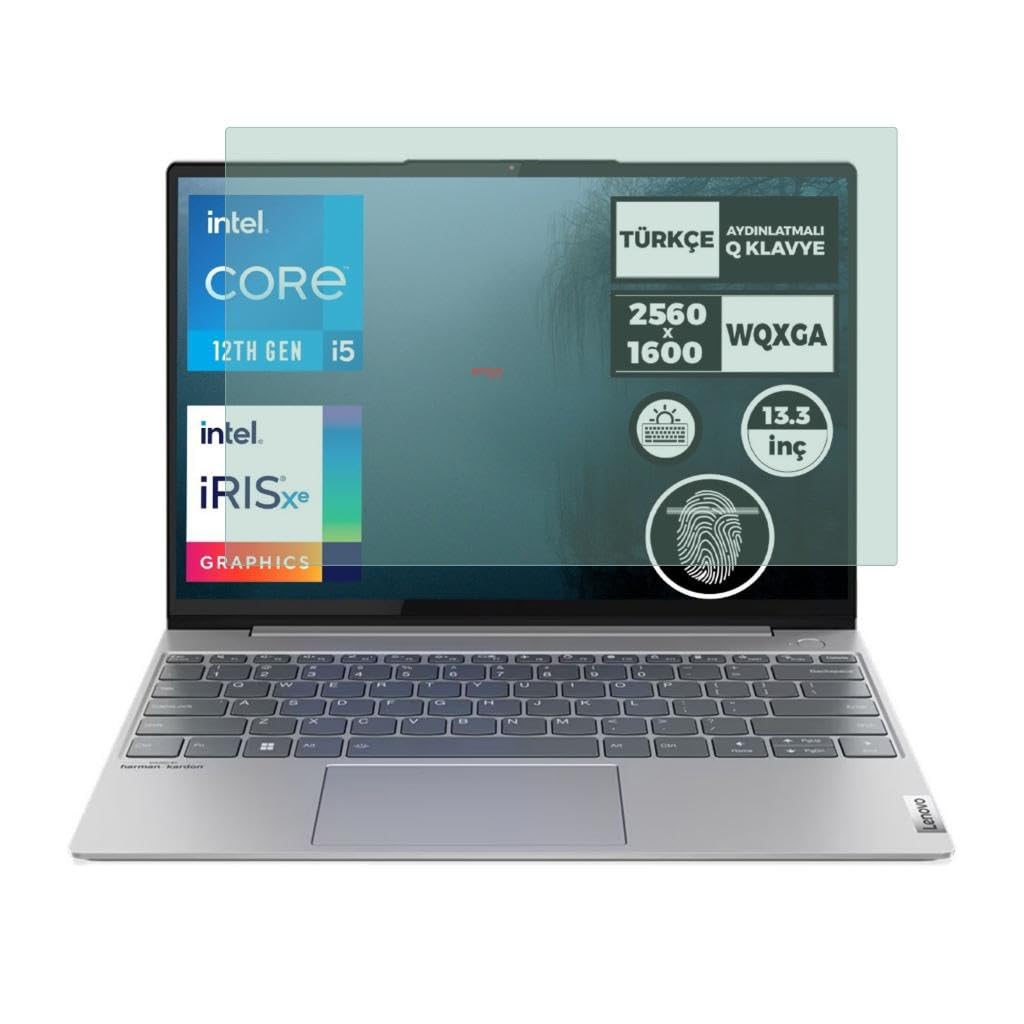 Engo Lenovo Thinkbook 13x G2 13.3 İnç İle Uyumlu Ekran Koruyucu Notebook, 9H Temperli Kırılmaz Esnek Nano Cam, Çizilmeye Ve Darbeye Dayanıklı Laptop Koruma, HD Şeffaf 16:10