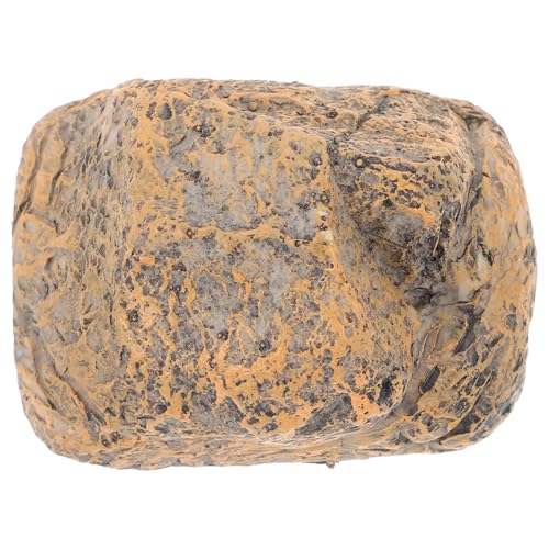 OATIPHO Caja para Llaves Forma de Piedra de Resina para Exteriores Caja de Almacenamiento Oculta para Jardín Compartimento Secreto para Llaves Decoración Rústica para Patio