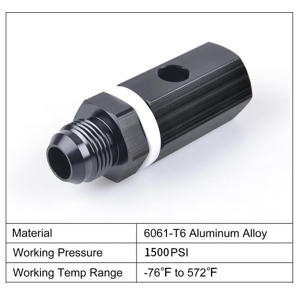 Amazon.com: CNRAQR 10AN Male Fuel Cell Tank Rollover Vent Valve