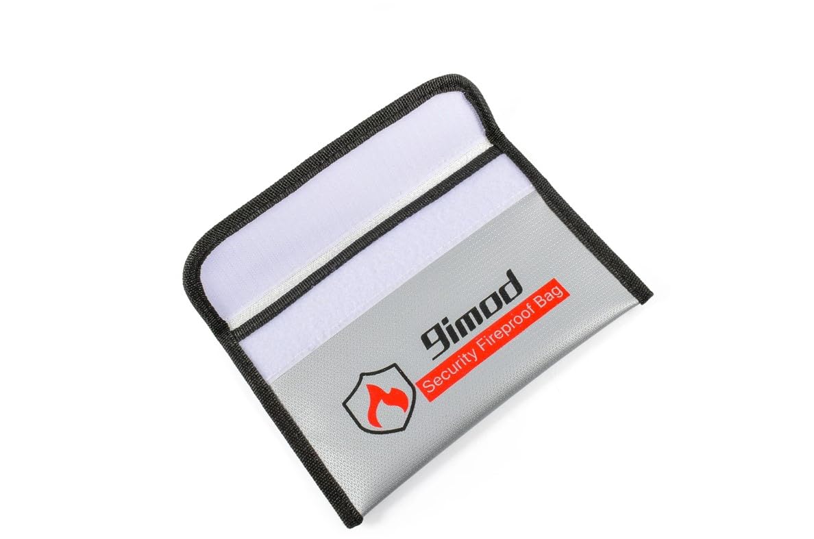 YUNIQUE GREEN-CLEAN-POWER Borsa di Sicurezza per Batterie RC | Custodia Protettiva Anti-Esplosione Lipo | Sacca di Ricarica Resistente al Fuoco, Dimensioni 205x130mm