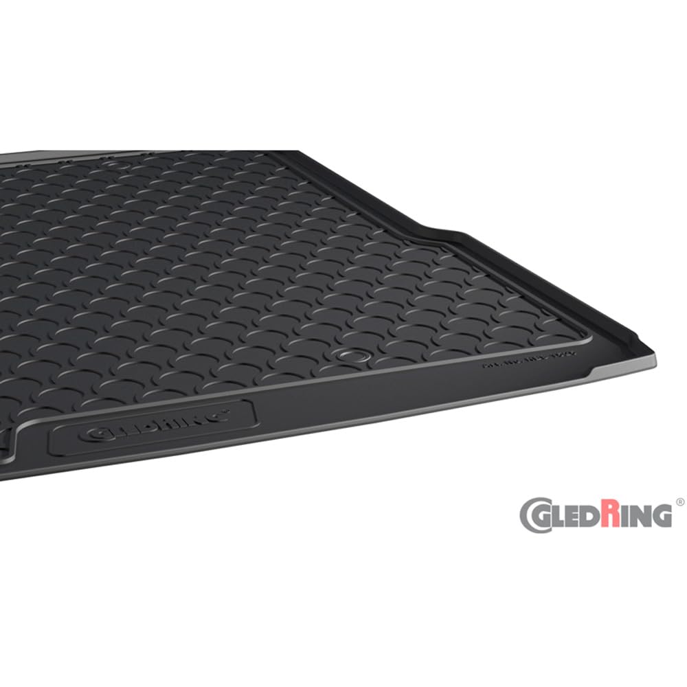 Gledring Rubbasol (Gummi) Kofferraumwanne kompatibel mit Skoda SuperB IV (NZ5) Kombi 2024- (Höhe variabele Ladeboden), Schwarz