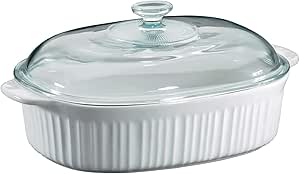 CorningWare French White 4-Quart Covered Casserole