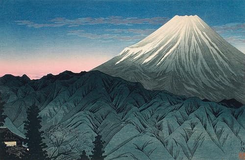 Pintura al óleo clásica de alta calidad del Fujisan impreso para salones elegantes