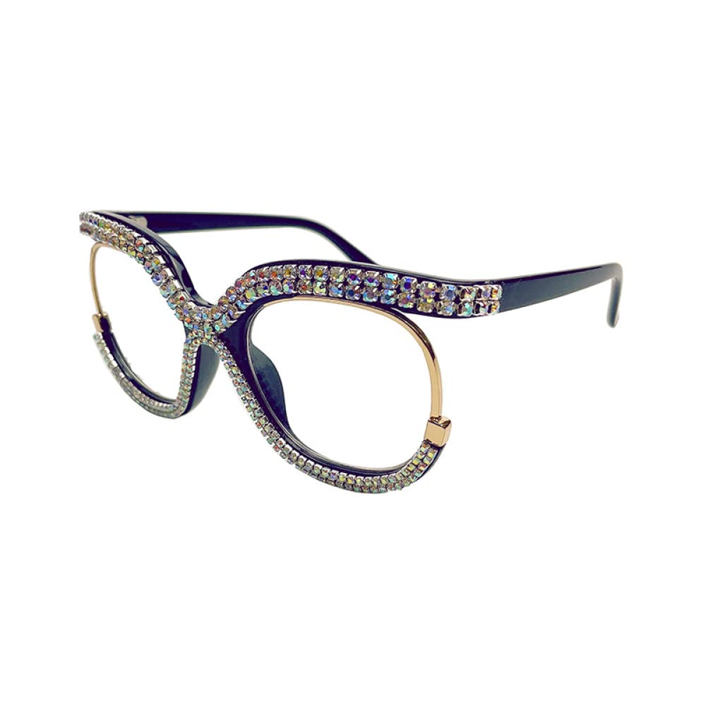 Retro kwadratowe oprawki do okularów mężczyźni kobiety okulary przezroczyste soczewki oprawki do okularów diamentowe okulary