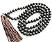 8mm 108 Black Volcano Lava Stone Beads Buddhist Prayer Wrist Mala Bracelet/necklace