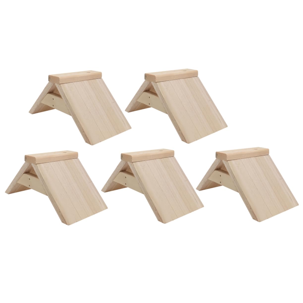 POPETPOP Soporte de Madera para Aves y Loros 5piezas, Perchero Resistente para Juego y Decoración en Jaulas de Aves Domésticas