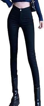 Butt Lifting Skinny Jeans for Women High Waisted Tapered Leg Denim Pants Stretch Classic Casual Slim Fit Jean Black,31