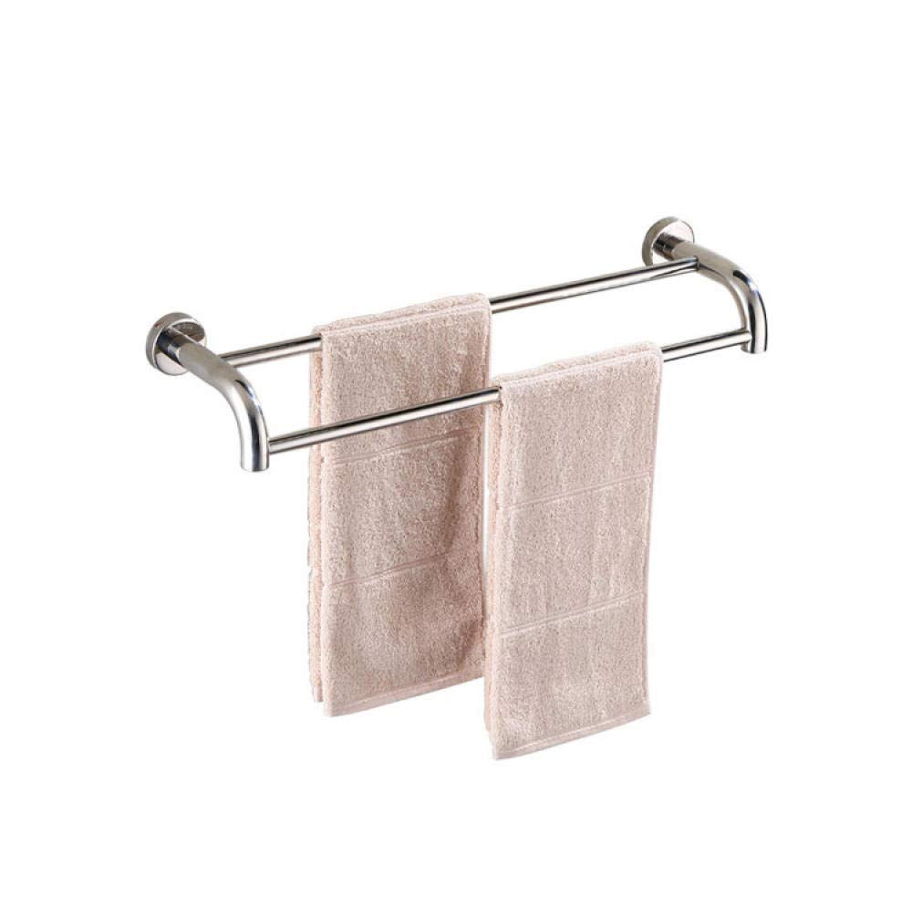 Porte-serviettes acier inoxydable Sus304 avec double tige multifonctionnelle