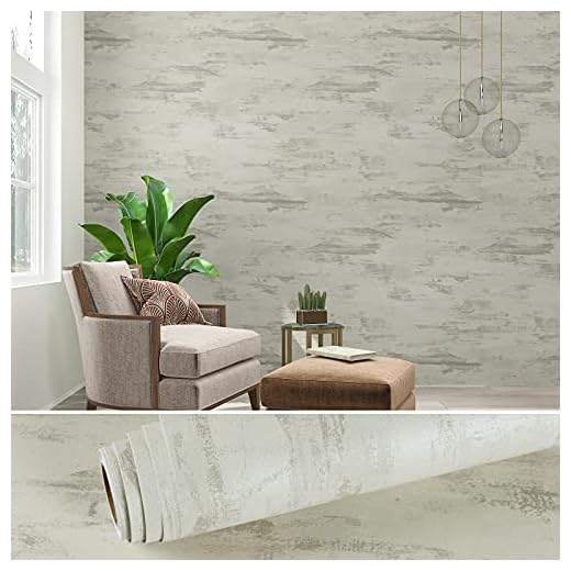 VEELIKE Papel Pintado Hormigón Beige 60 cm × 900 cm Papel de Pared Efecto Cemento Industrial Papel Tapiz Salon Papel Adhesivo Cocina Impermeable Vinilo Pared Baño Autoadhesivo Habitacion Vinilo Pared