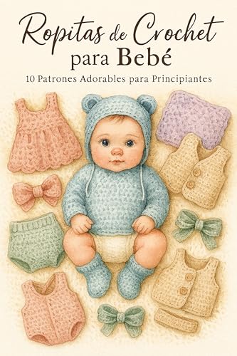 Ropitas de Crochet para Bebé: 10 Patrones Fáciles y Adorables para Tejer Prendas Suaves de 0 a 6 Meses: Guía completa con instrucciones paso a paso para suéteres, mantas, gorritos, peleles y más