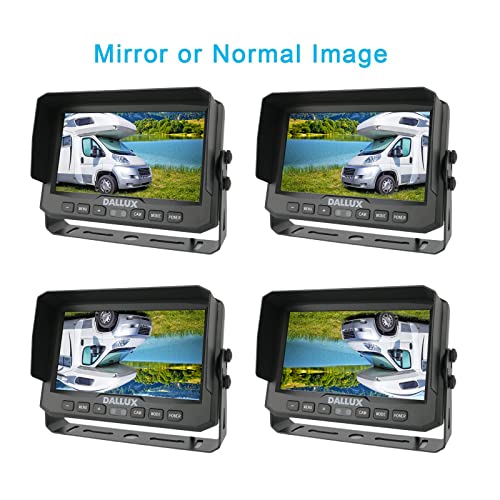 Dallux RCS7000 Truck Backup Camera Kit,Hd 1080P Rearview Cab Cam With 7 Inch Monitor+ 4 Pin Extension Cable For Bus/Truck/Van/Trailer/Rv/Camper/Motor Home/Pickup/Harveste/Heavy Duty Vehicles thumb #6