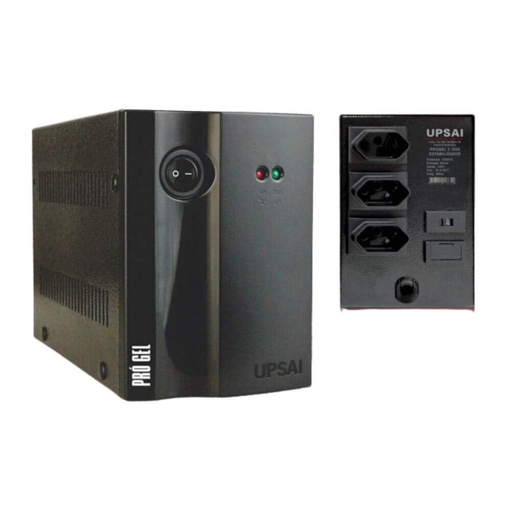 Estabilizador de Tensão Upsai Pro Gel 1kva 1000va 700w Bivolt/110v Modelo 51050101