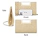 Gurina Straw Clutch Purses for Women Formal Party Clutch Bags Cocktail Prom Fashion Summer Woven Evening Shoulder Handbags(BO62 Khaki)