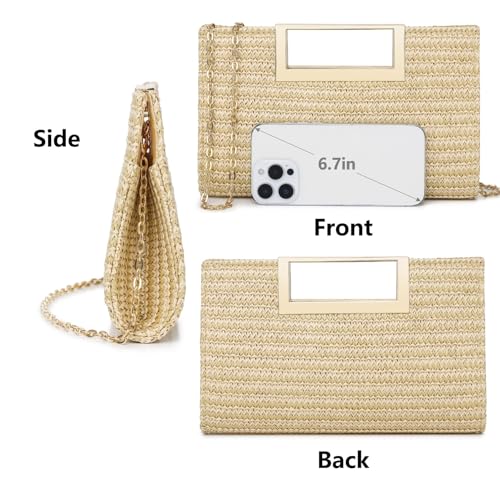 Image of Gurina Evening Clutch Purses for Women Formal Party Clutch Bags Cocktail Prom Fashion PU Leather Shoulder Handbags