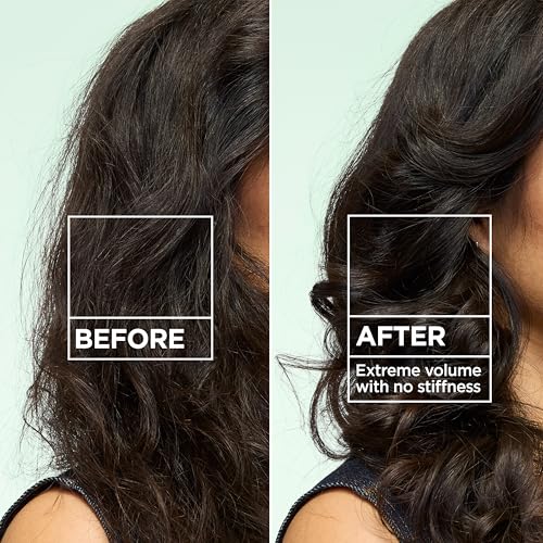 Image of Garnier Fructis Sky-Hi Volume Hairspray, Anti-Humidity Volumizing Spray With Bamboo Extract, Provides 24-Hour of Flexible Hold and Frizz Control, 8.25 oz, 2 Count (Packaging May Vary)