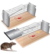Piège à Souris Vivant Réutilisable - Boîte Avec Appât, Aération, Sécurisée - Pour Intérieur/extérieur - Capture Sans Tuer - 7