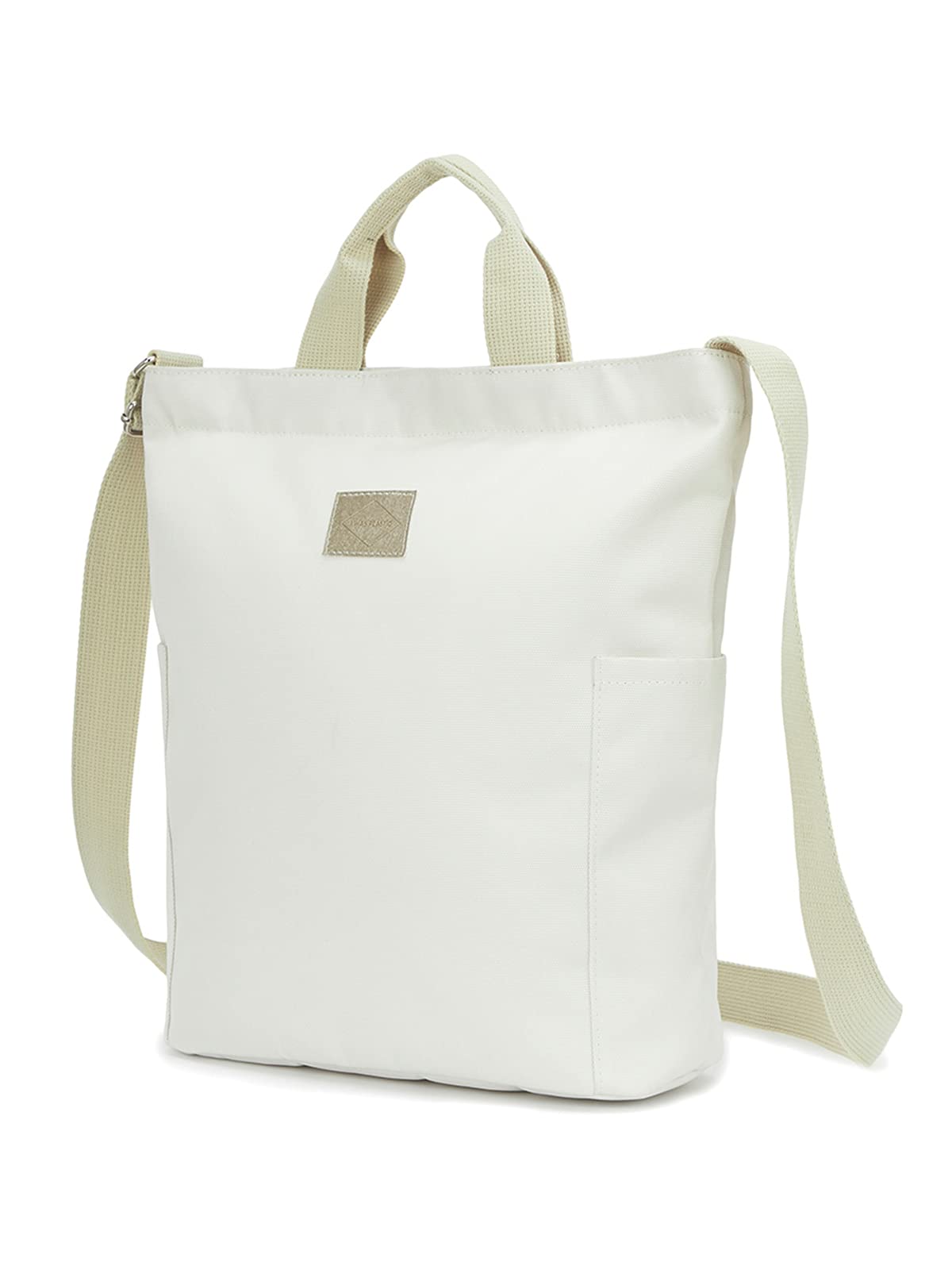 Recycled Polyester Laptop Tote Bag with Pockets and Zipper, Lightweight Crossbody Water Repellent, Fit 14" Laptop - IWP